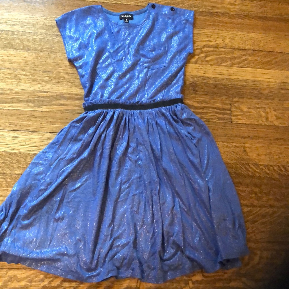 Kidpik sz medium sparkly t shirt dress